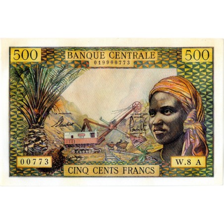 TCHAD Billet 500 Francs (1963) P.4e