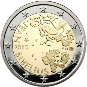 FINLANDE Piece 2 euro Commemorative 2015-horizondescollectionneurs.com