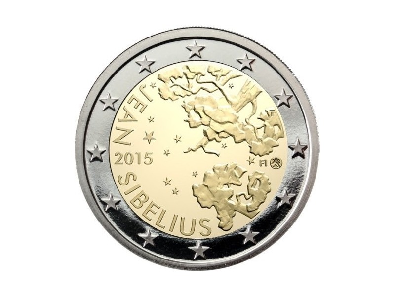 FINLANDE Piece 2 euro Commemorative 2015-horizondescollectionneurs.com