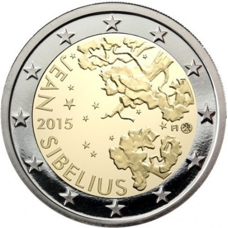 FINLANDE Piece 2 euro Commemorative 2015-horizondescollectionneurs.com
