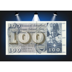 100 Francs SUISSE 1970 P.49l  Alphabet 70G66239