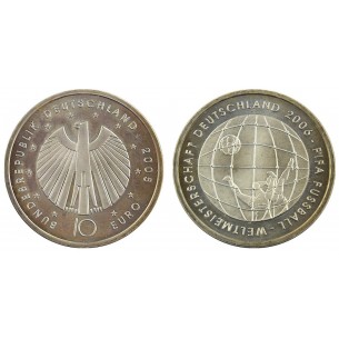 Pièce 10 Euros Allemagne 2006- Fifa