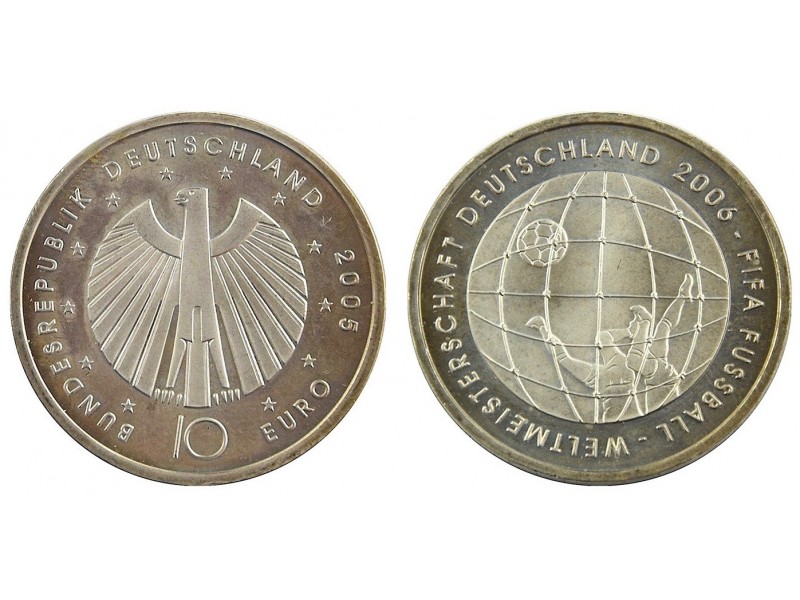 Pièce 10 Euros Allemagne 2006- Fifa