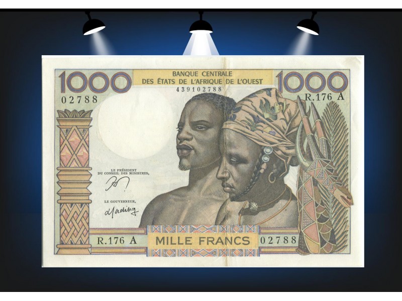 1000 Francs ÉTATS DE L'AFRIQUE DE L'OUEST 1961 P.103Am