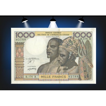 1000 Francs ÉTATS DE L'AFRIQUE DE L'OUEST 1961 P.103Am