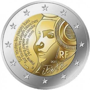 FRANCE pièce 2 Euros 2015 - Fête de la Fédération-horizondescollectionneurs.com