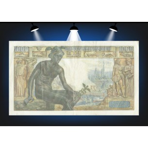 1000 Francs DÉESSE DÉMÉTER 1942  Alphabet  P.385/451 2