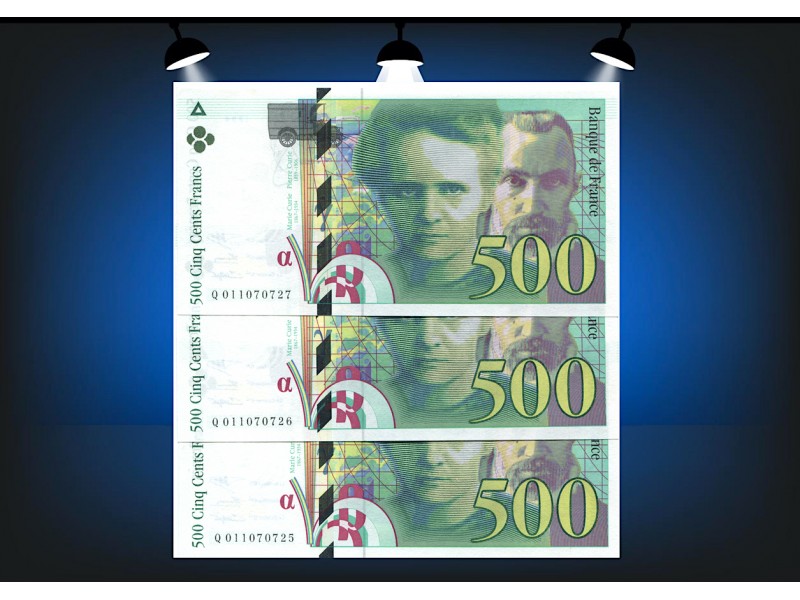 LOT 3 BILLETS 500 Francs Pierre ET Marie Curie 1994 Numéro Consécutif