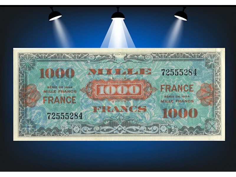 1000 Francs TYPE 1945 VF.27.01  Alphabet 72555284