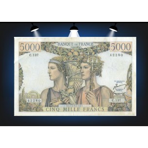 5000 Francs TERRE & MER 1953 Alphabet C.137