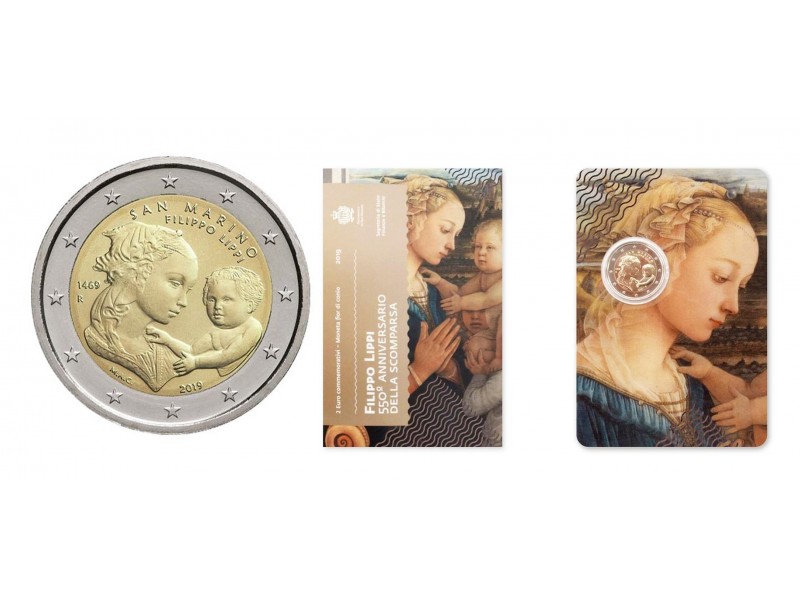 2 Euro SAINT-MARIN - 550 ans de la mort de Filippo Lippi