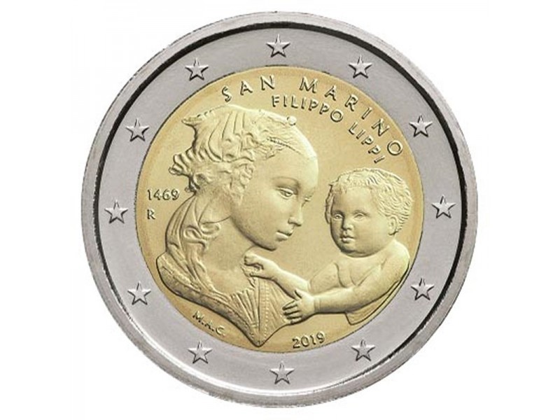 2 Euro SAINT-MARIN - 550 ans de la mort de Filippo Lippi