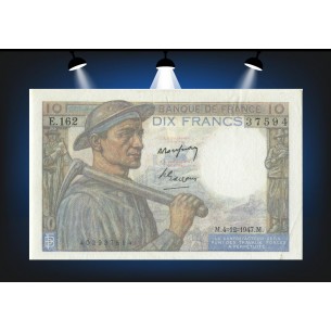 10 Francs MINEUR 1947 F.08.19 - Alphabet E.162/37594