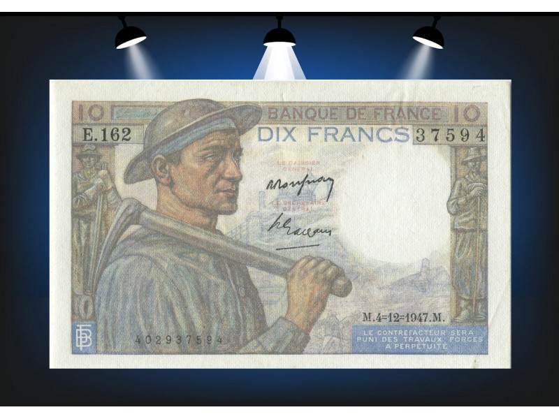 10 Francs MINEUR 1947 F.08.19 - Alphabet E.162/37594