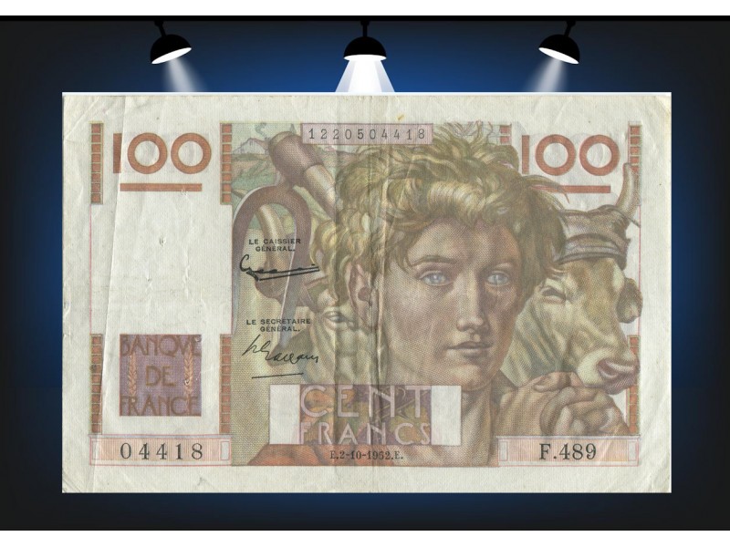 100 Francs JEUNE PAYSAN 1952 F.28.34