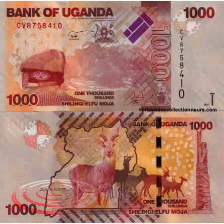 OUGANDA - Billet 1000 Shillings 2017