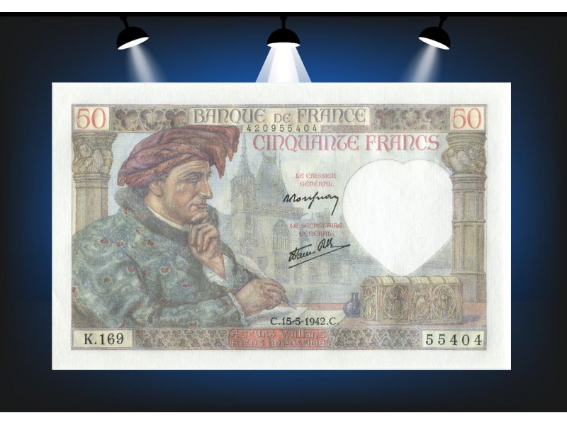 50 Francs JACQUES COEUR 1942 F.19.20