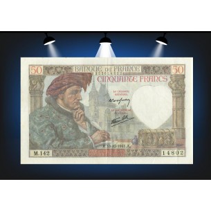 50 Francs JACQUES COEUR 1941 F.19.17- Alphabet M.142/14802