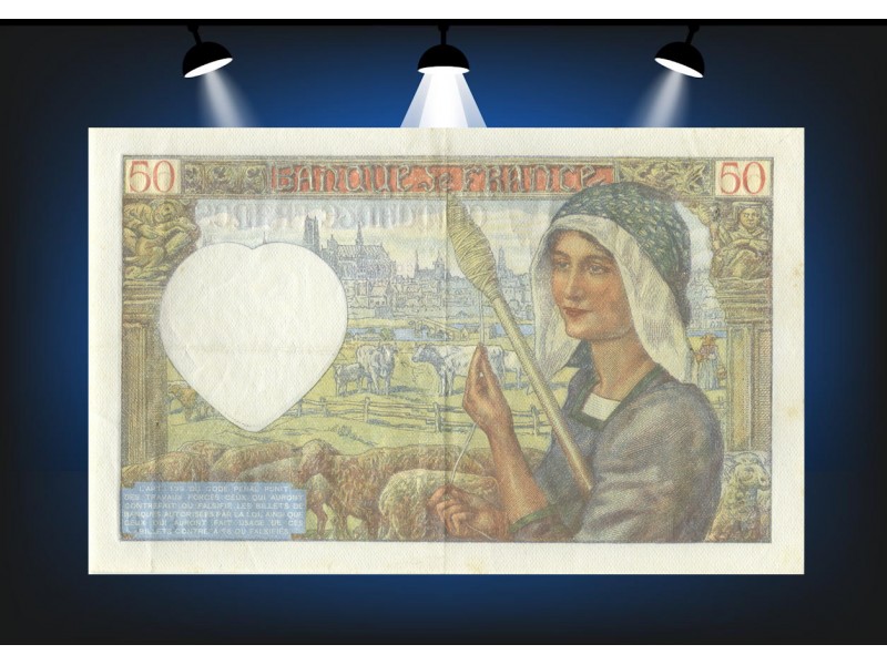 50 Francs JACQUES COEUR 1941 F.19.17- Alphabet...