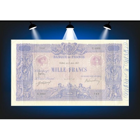 1000 Francs BLEU & ROSE 1917 F.36.31