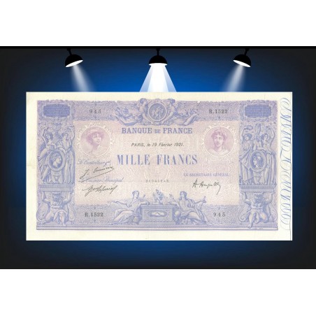 1000 Francs BLEU & ROSE 1921 F.36.37