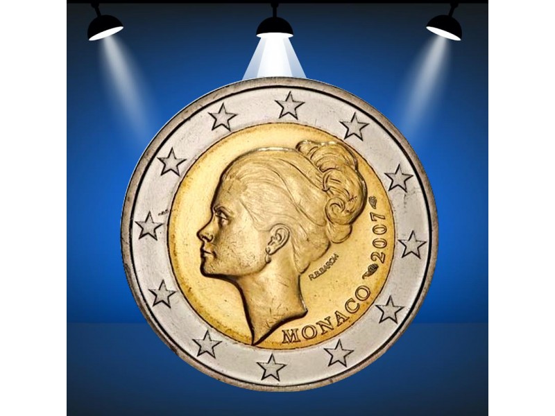 2 Euros MONACO 2007 Grace Kelly PCGS MS63