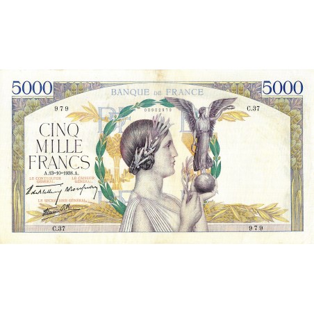 5000 Francs VICTOIRE 1938 F.45.01