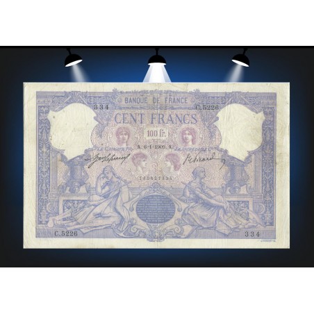 100 Francs BLEU & ROSE 1909 C.5226/334