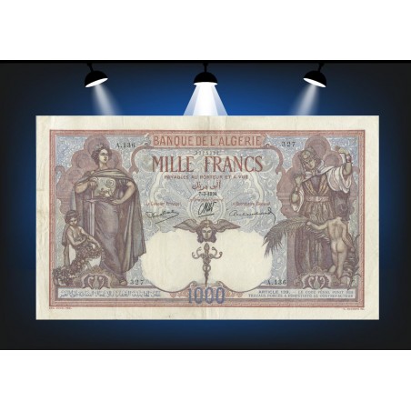 1000 Francs Algérie 1938 P.75b