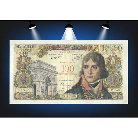 100 NF sur 10000 Francs BONAPARTE 1958 F 51.08