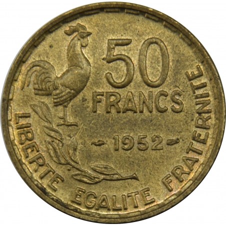 FRANCE pièce 50 francs Guiraud 1952
