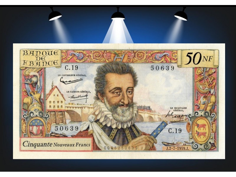 50 Nouveaux Francs HENRI IV 1959 F.58.02