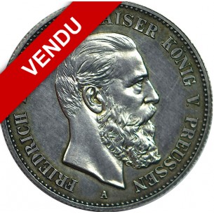 2 Marks ALLEMAGNE 1888, Friedrich III Royaume de Prusse