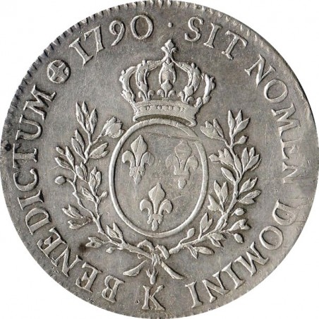 ÉCU LOUIS XVI 1779 Pau dit “aux branches d'olivier”