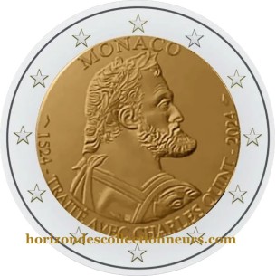 BE 2 Euros MONACO 2024, Charles QUINT 2