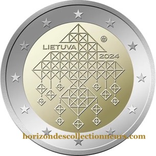 2 Euros Lituanie 2024  Jardin des pailles