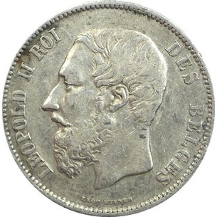 5 Francs Leopold II 1868
