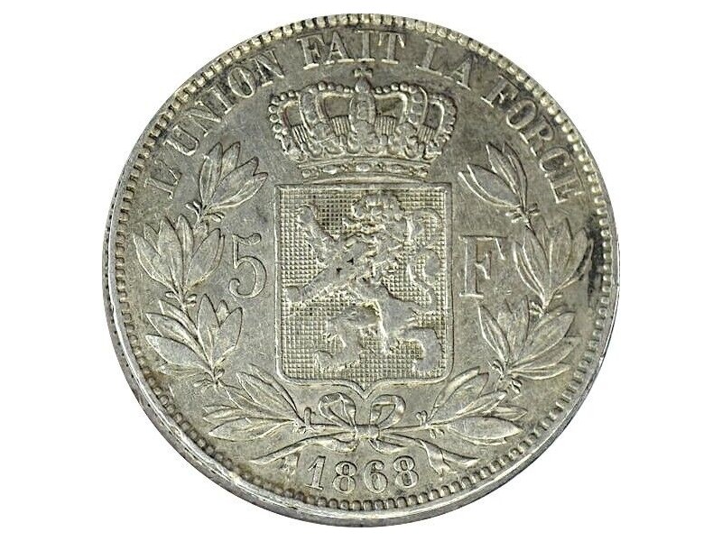 5 Francs Leopold II 1868
