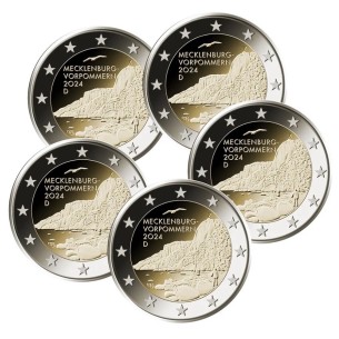 2 Euros ALLEMAGNE 2024 Présidence 5PCS ADFGJ
