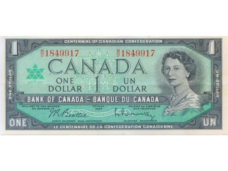 1Dollar CANADA  1967  P.084b   BILLET SUP/EF