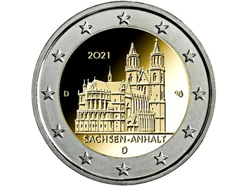 2 Euros ALLEMAGNE 2021 Sachsen-Anhalt A