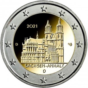 2 Euros ALLEMAGNE 2021 Sachsen-Anhalt D