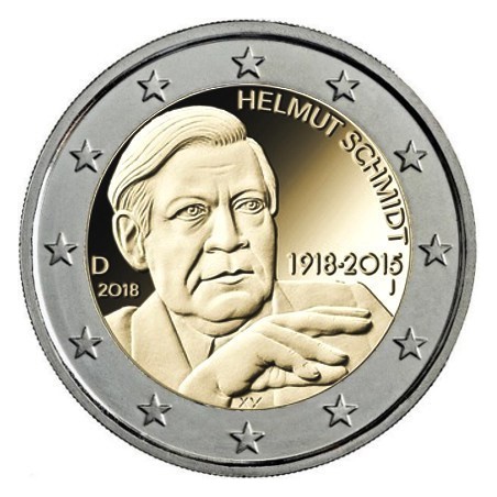 2 Euro Allemagne 2018- Helmut Schmidt