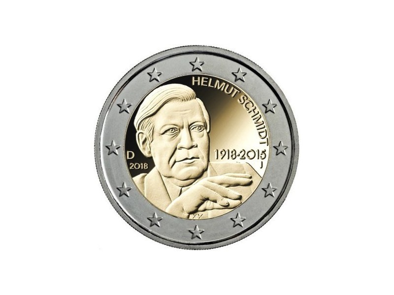 2 Euro Allemagne 2018- Helmut Schmidt