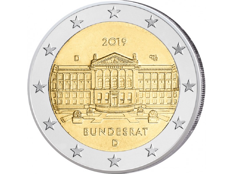 2 Euros Allemagne 2019  Bundesrat Atelier J