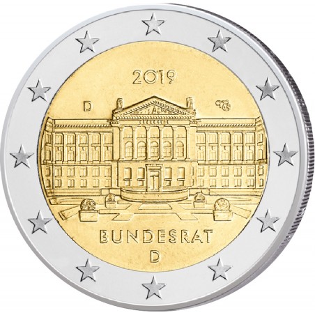 2 Euros Allemagne 2019  Bundesrat Atelier J