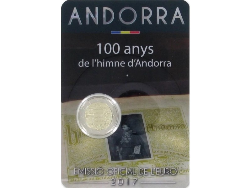 2 Euros Andorre 2017,Hymne National