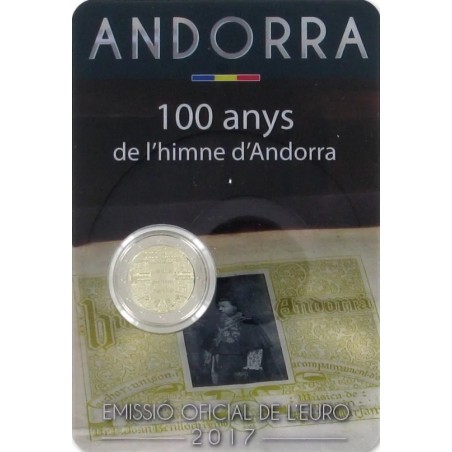 2 Euros Andorre 2017,Hymne National