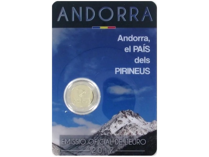 2 Euros ANDORRE 2017 le Pays des Pyrénées