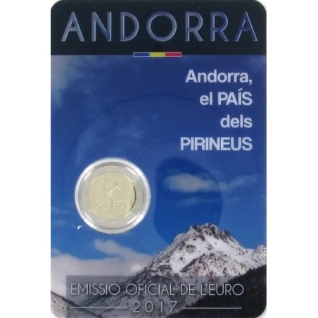 2 Euros ANDORRE 2017 le Pays des Pyrénées